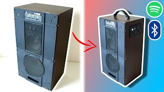 DIY Old Speaker Conversion to Bluetooth Boombox | HOW TO