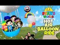 Ryans World VS Hot Air BALLOON! How many can RIDE?  Helium Hot Air balloon TOY Challenge