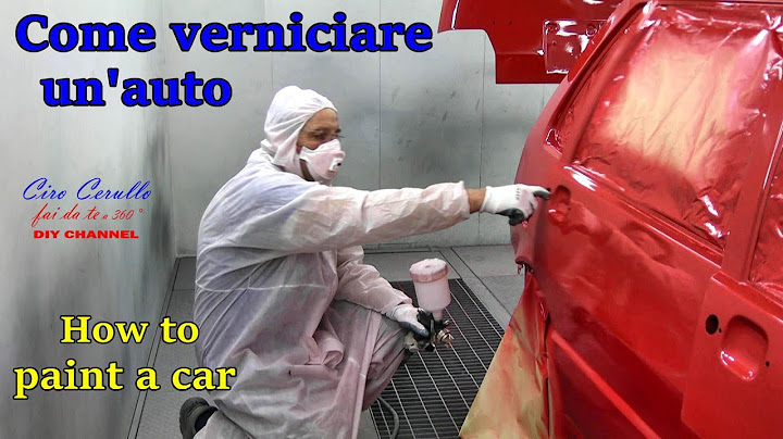 Come verniciare un'auto . CORSO COMPLETO - Tutorial .How to paint a car