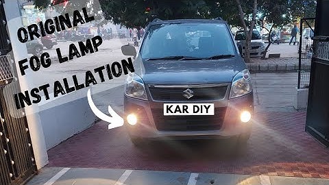 Installing Original Fog Lamps In Wagon R | How To Install Fog Lamps | Fog Lamp Wiring & Installation