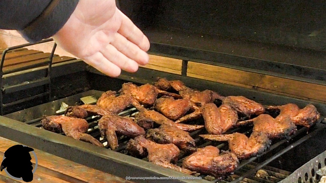 Копченые, Острые, Глазированные Крылышки Барбекю, по собственному рецепту