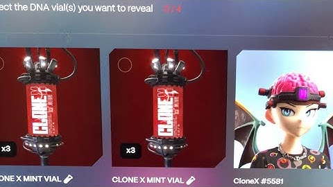 RTFKT Studio CloneX Mint Vial Reveal