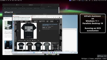 UIPath Assistant running on Mac using Parallels Desktop 19
