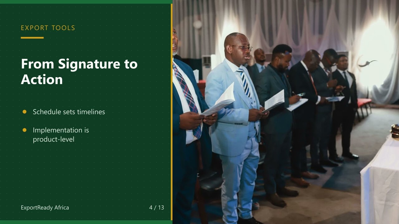 Still from AfCFTA - Nigeria's April 2025 tariff submission and what it means for exports to 54 African states...