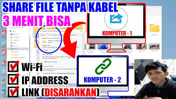 Ternyata Mudah Cara Sharing File Antar Komputer Tanpa Kabel Dengan Link IP Address Wifi