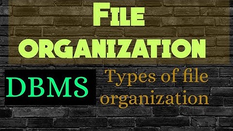 File organization in Dbms || Dbms in telugu