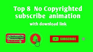 Free Green screen | Subscribe and like button animation with download link