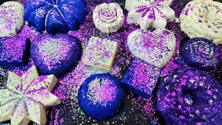 Collab with Buddy @Powdercrush-z4c with Beautiful Platter of Purple & White Reforms Crush ASMR 💜🤍💜🤍 screenshot 2