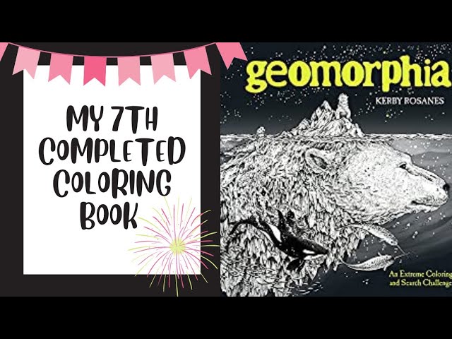 My 7th Completed Coloring Book ~ Geomorphia by Kerby Rosanes