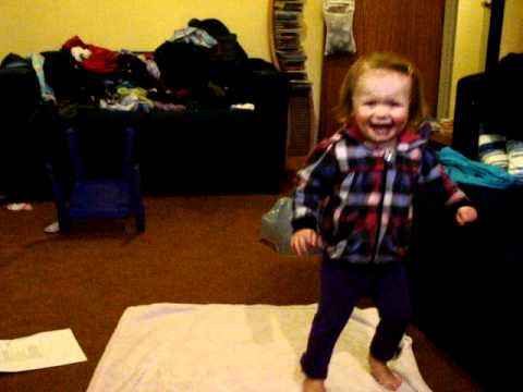 Livi dancing to the WotWots theme music!!!