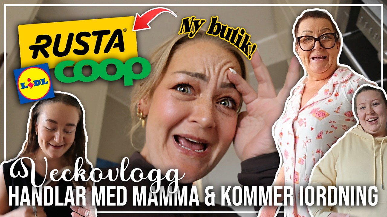NY RUSTA BUTIK & HANDLAR MASSA MAT, STÄDAR & RENSAR HEMMA | VECKO-VLOGG