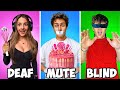 Blind deaf mute baking challenge