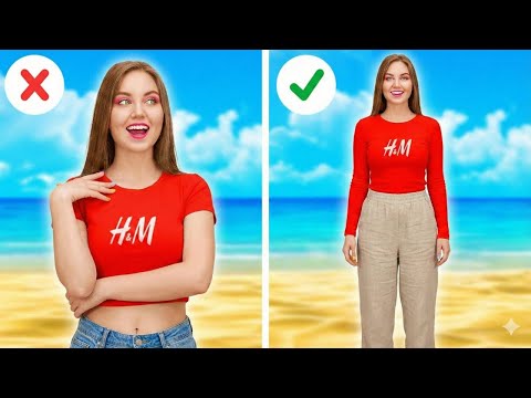 LAST-MINUTE CLOTHING HACKS TO LOOK LIKE A PRINCESS 👸 Smart DIY Ideas for Popular Girls by 123 GO!