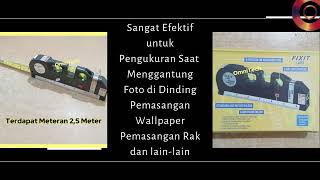 Laser Waterpass Penggaris Meteran 250cm Laser Level Measure Bonus Baterai