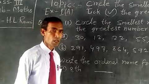 Class 3 math-Topic-circle the smallest