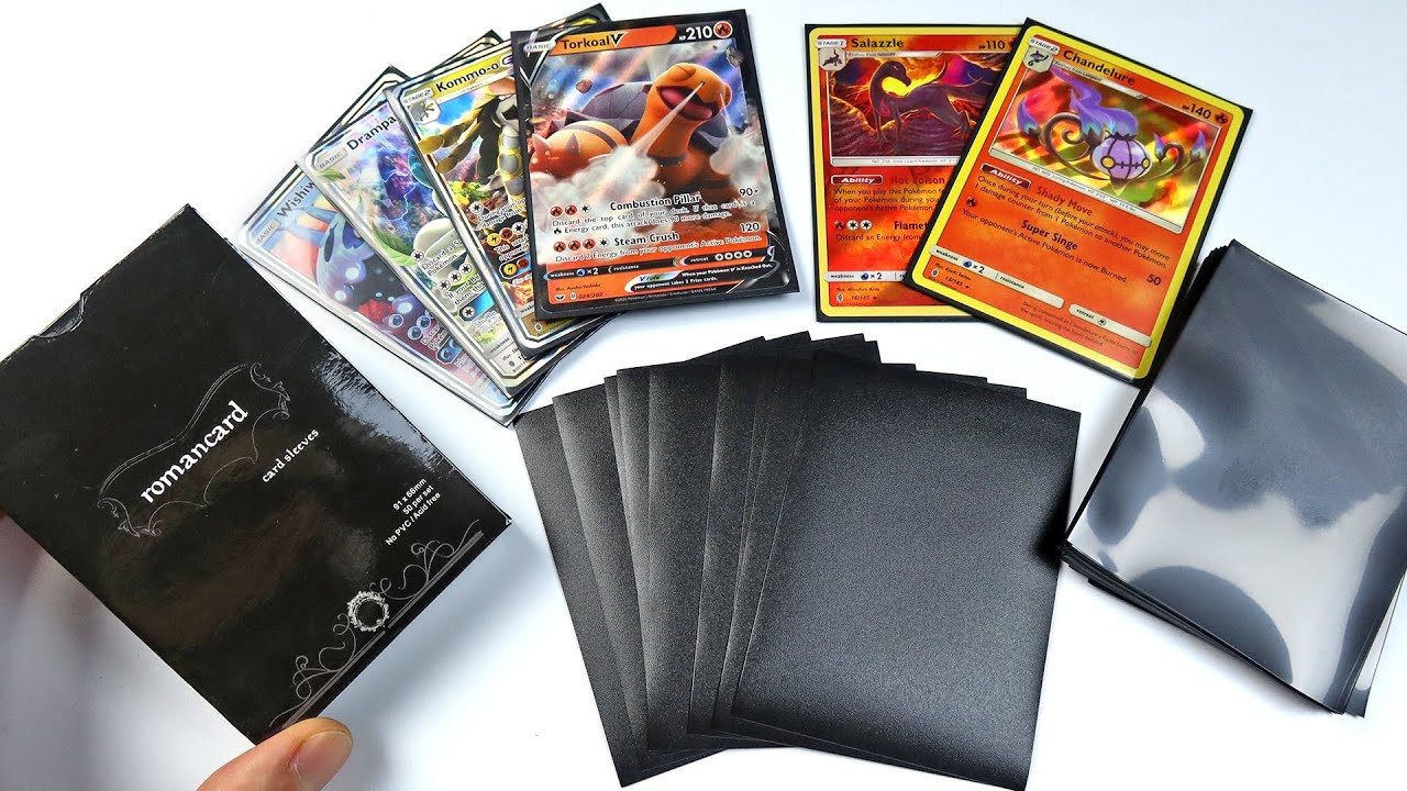 The Best Sleeves For Pokemon Cards? TCG Card Sleeve - romancard Unboxing  and Testing 