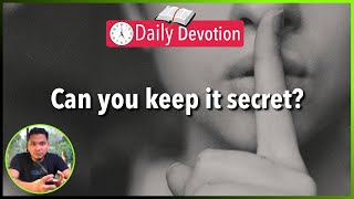 S2-Day 20: Do it in secret - Matthew 6:1-4  (Tagalog-English - 5 am Daily Devotion)