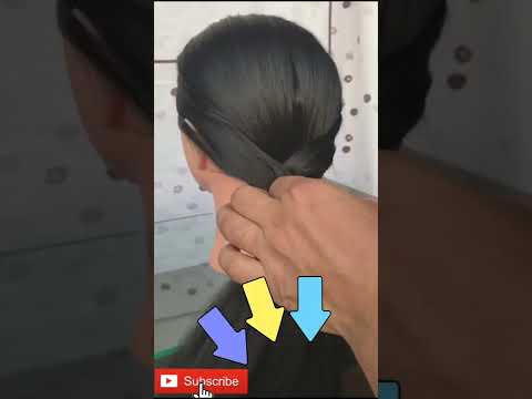 Simple Ponytail Hairstyle | 1 Minute Hairstyle | Short Hair #shorts