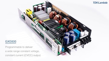 What are the key features of the GXE600 600W Programmable Medical & ITE Power Supplies?