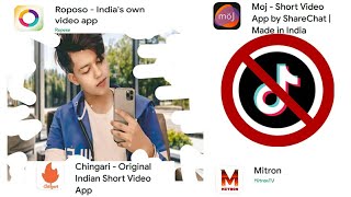 Indian short video apps | Tikok banned | Moj,roposo,chingari,mitron short vedio app screenshot 4