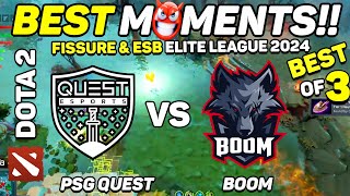 PSG Quest vs BOOM - HIGHLIGHTS - FISSURE & ESB Elite League 2024 | Dota 2
