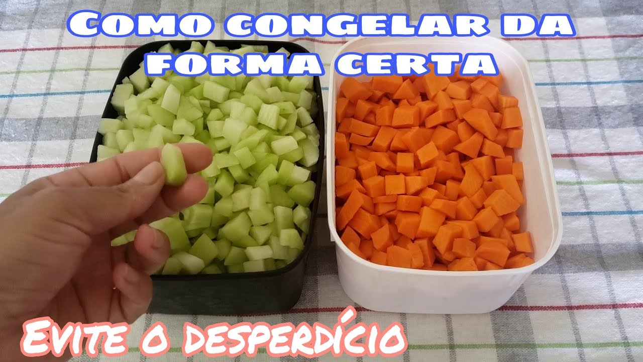 Como congelar CHUCHU e ABÓBORA corretamente / Desperdício zero #rotinadedonadecasa #vlogs