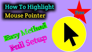 How to Highlight Mouse Pointer in Windows 10 in Hindi (हिंदी) #Rlfact