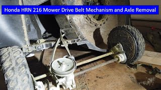 Honda Mower Drive Belt Mechanism and Axle Removal by The After Work Garage 2,904 views 11 months ago 6 minutes, 37 seconds