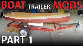 Harbor Freight Trailer Conversion  Boat Trailer Modifications PART 1