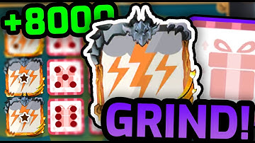 32000 PER HOUR?!! | Lightning Cloud + Gift Grinding (Random Dice) @LuNEJuNE
