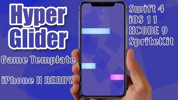 Hyper Glider Game Template (Swift 4, iOS 11, XCODE 9, SpriteKit) For Sale on SellMyApp