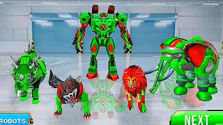 Lion Robot Car Multi Transformation Games: Police Robot Animals Jungle | Android iOS Gameplay screenshot 3