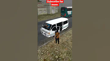 Shorts Toyota Hiace Super GL Mod In Bussid Getting Wet In The Rain Android Game 3D Game 