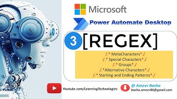 Power Automate Desktop || understanding RegEx (Metacharacters, Groups ,Starting and Ending Patterns)
