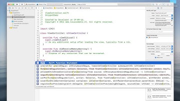 Hoe werken snippets in Xcode?