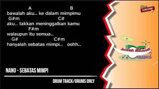 NANO - Sebatas Mimpi  (drums only) [chord gitar & lirik]