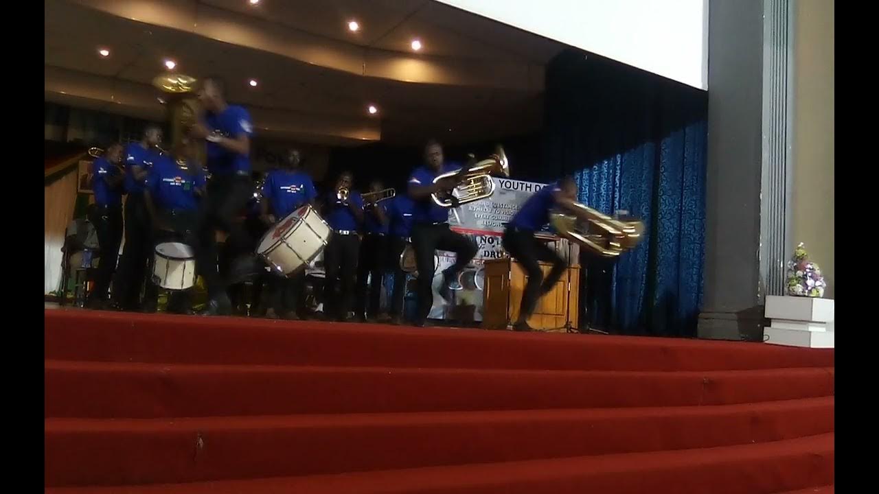 zcc brass band performing at national youth day in bulawayo YouTube