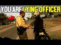 Biker OWNS Police Officer After ILLEGAL Traffic Stop!