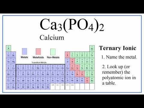 Writing the Name for Ca3(PO4)2 and Lewis Structure