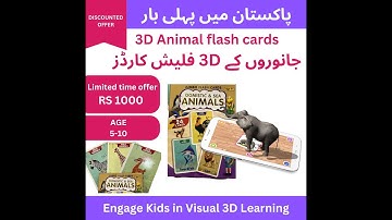LibXR 3D flash cards - Animals