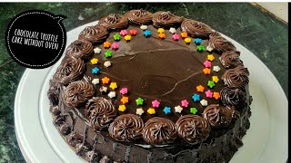 #egglesscake #chocolatecake #cakewithoutoven #chocolatetrufflecake
eggless chocolate truffle cake without oven | easy recipe with ga...