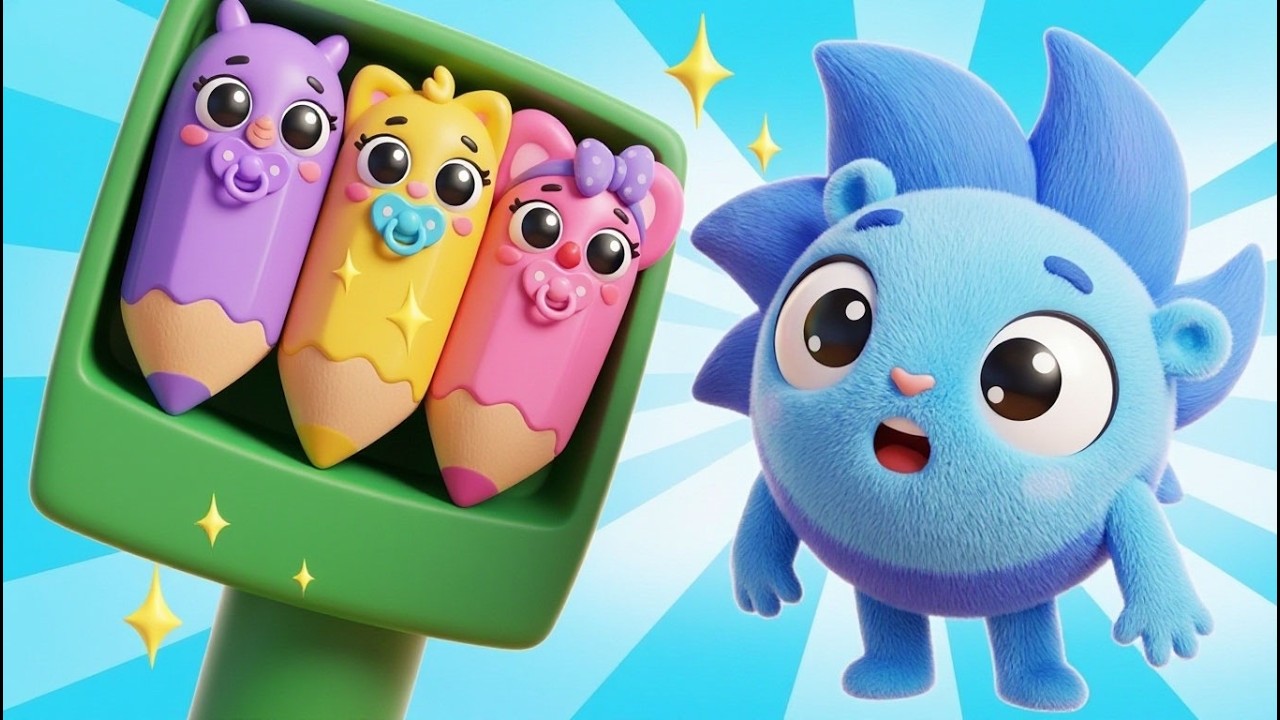 Funny Drawing Pencil ✏️ 🥰 Songs for Kids 🎶 Muffin Socks