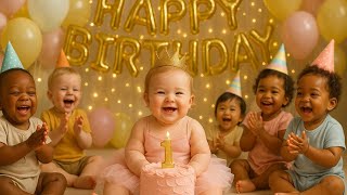 Happy Birthday Song 😎| Cute Baby Dance Party! 🎉 | Fun Birthday Song for Kids | KikuChaCha