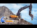 Fun with diggers for children  diggers and dump trucks crawler excavators for kids  diggers tv