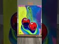 Cherries acrylic painting