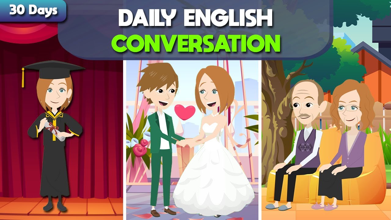 Outline Video Practice English Conversation for Beginners in 30 DAYS | Everyday English Conversation