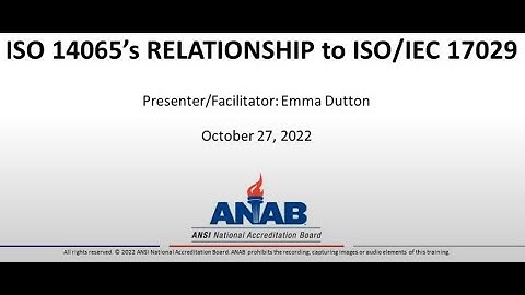 ANAB Webinar: ISO 14065