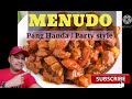 How to cook Menudo para sa handaan