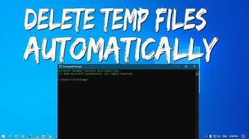 How to Delete Temp Files Automatically in Windows 10/8/7