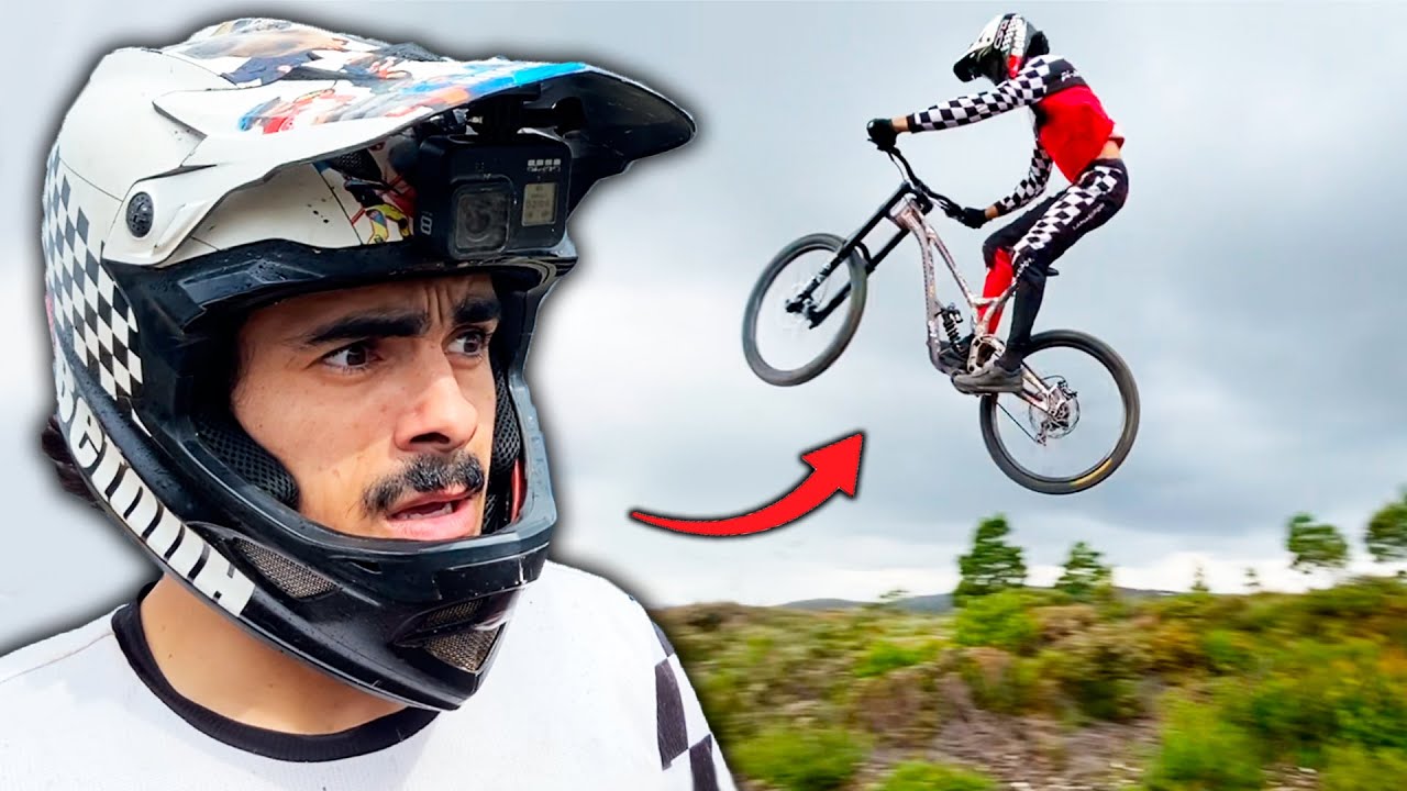 Quase PARTI a BIKE!😨 Os maiores SALTOS de MTB em PORTUGAL?!